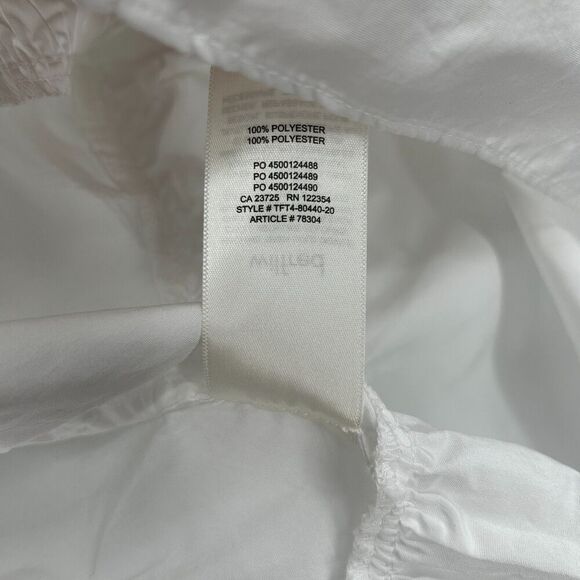 ARITZIA Wilfred White Fantasy Taffeta Crepe Tiered Baby Doll Mini Dress Small - Picture 11 of 11